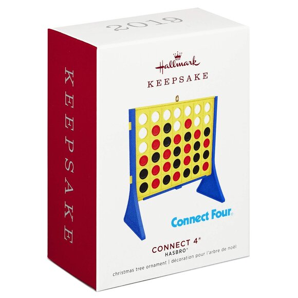 New! Connect Four Game Hallmark Keepsake Christmas Ornament 2019 Hasbro Toy - Picture 1 of 5